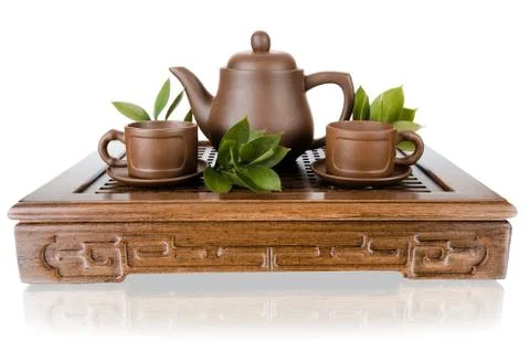 Tea service Stock Photos
