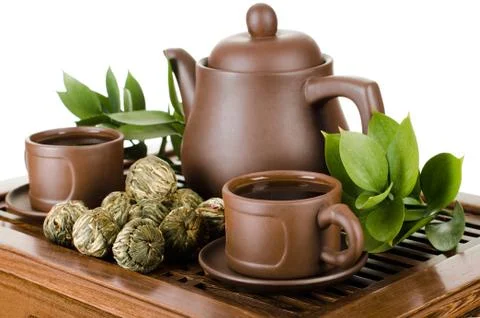 Tea service Stock Photos