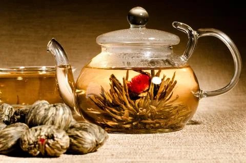 Tea service Stock Photos