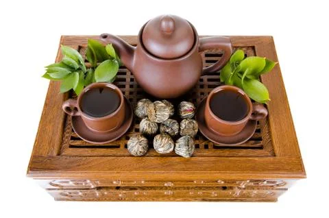 Tea service Stock Photos