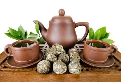 Tea service Stock Photos