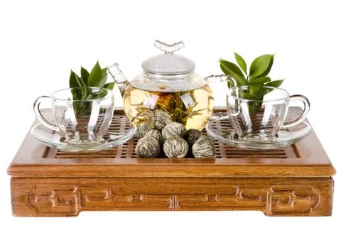 Tea service Stock Photos
