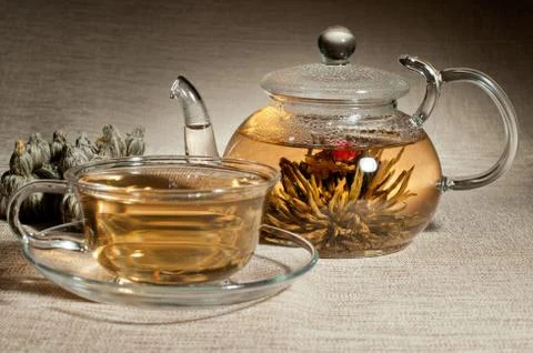 Tea service Stock Photos
