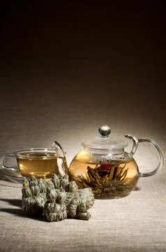 Tea service Stock Photos