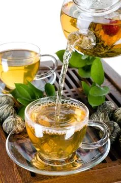 Tea service Stock Photos