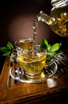 Tea service Stock Photos