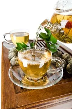 Tea service Stock Photos