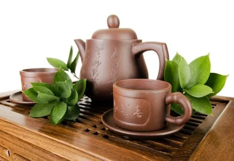 Tea service Stock Photos
