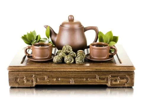 Tea service Stock Photos