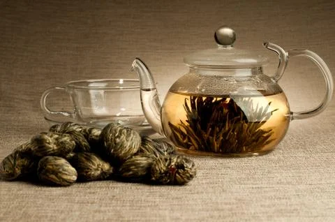 Tea service Foto stock