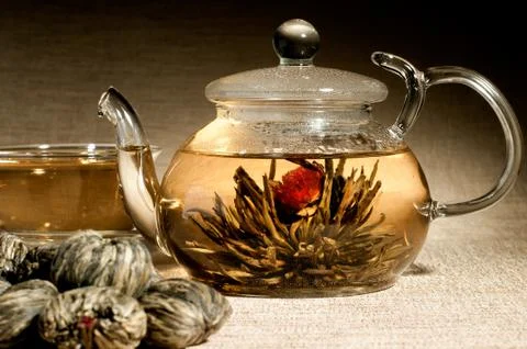 Tea service Stock Photos