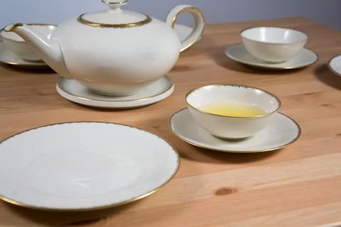 Tea service Stock Photos