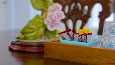 Tea set 01 Stock Footage 89575423