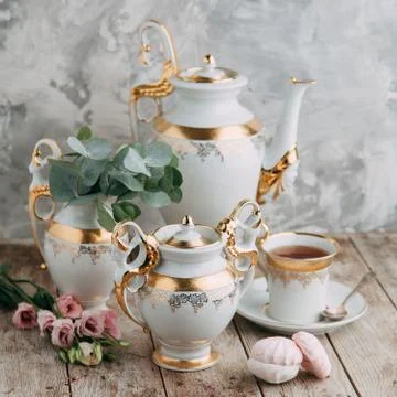Tea set Stock Photos
