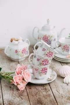 Tea set Stock Photos