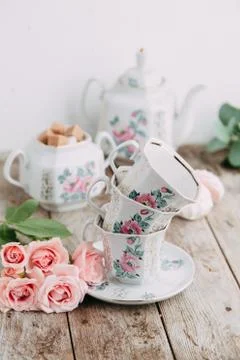 Tea set Stock Photos