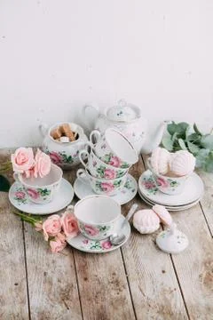 Tea set Stock Photos