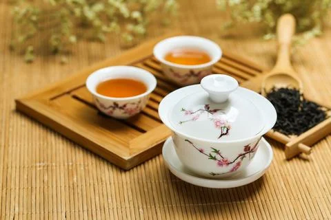 Tea set Foto stock