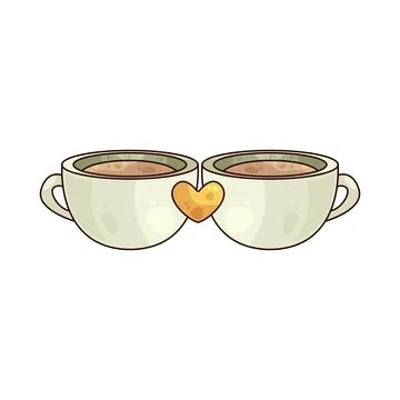 Tea sharing illustration Stock Illustration
