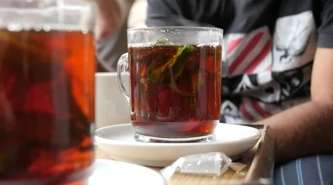 Tea shisha bar arabic Stock Footage 58574320