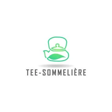 Tea shop vector logo design inspiration. Stock Illustration