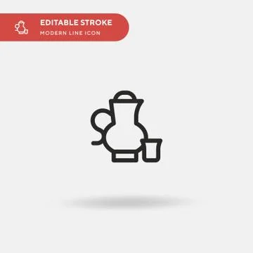 Tea Simple vector icon. Illustration symbol design template for web mobile UI Stock Illustration