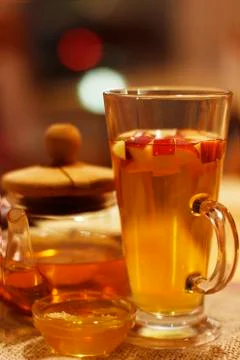  Tea with slices of apples Stock Photos