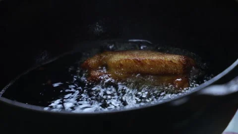 Tea snack, deep fried oily unhealthy food. home made recipe. Stock Footage 245611492