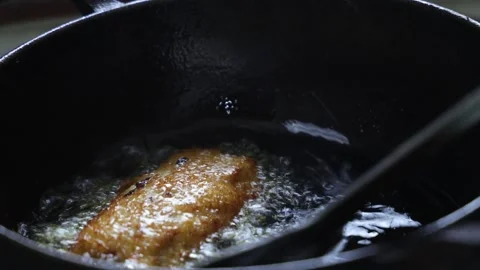 Tea snack, deep fried oily unhealthy food. home made recipe. Stock Footage 245611529