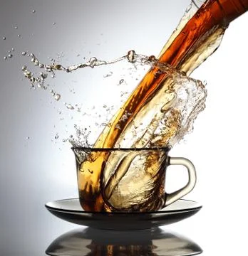 Tea Splash Stock Photos