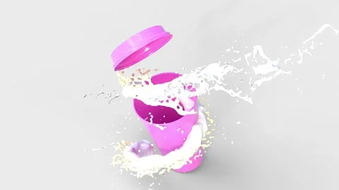 Tea splashing from milk Stock Footage 312818185