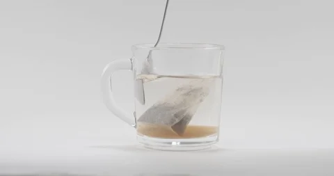 Tea with spoon Stock Footage 113693203