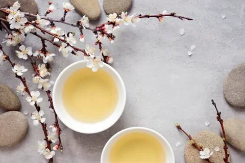 Tea spring concept Stock Photos