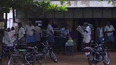 Tea Stall in a village 動画素材 72577876