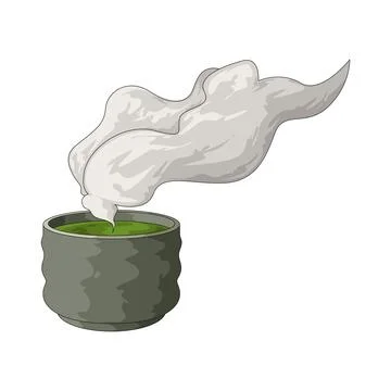 Tea steam illustration Stock Illustration