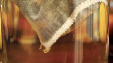 Tea Steeping Closeup Stock Footage 218309512