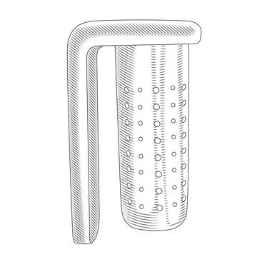Tea strainer with handle vector illustration. Stock Illustration