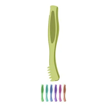 Tea sugar cube tongs vector cartoon graphic Stock Illustration