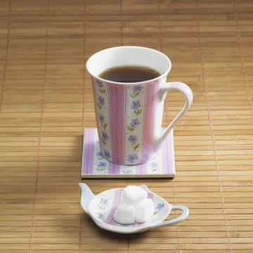Tea with sugar Stock Photos