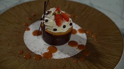 Tea table, a cake, a cup of tea and a teapot 13 Stock Footage 295223335