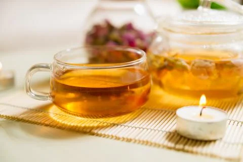 Tea on the table Stock Photos