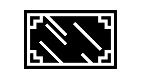 Tea table top view glyph icon animation Stock Footage 326157684