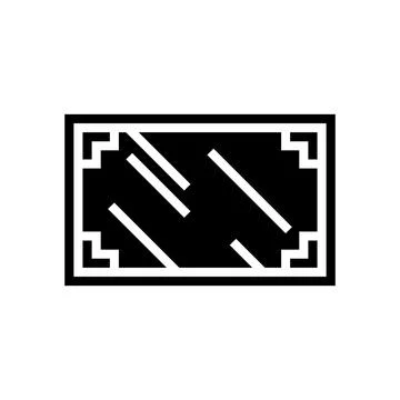 Tea table top view glyph icon vector illustration Stock Illustration