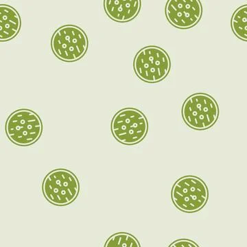 Tea table top view glyph vector seamless pattern Stock Illustration
