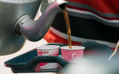 Tea On The Tare. Stock Photos