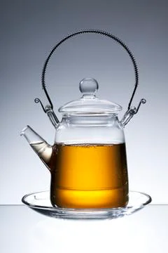 Tea in teapot Stock Photos