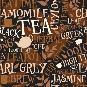 Tea tile Illustrazione stock