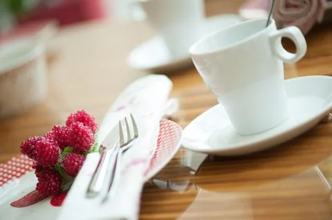 Tea time coffee table 스톡 사진