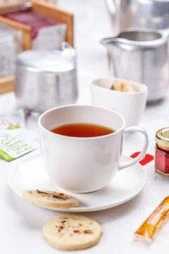 Tea time concept Stock Photos