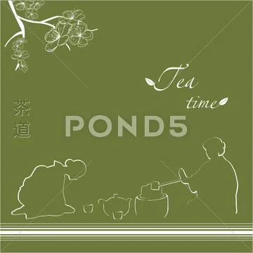 Tea time Stock Illustration